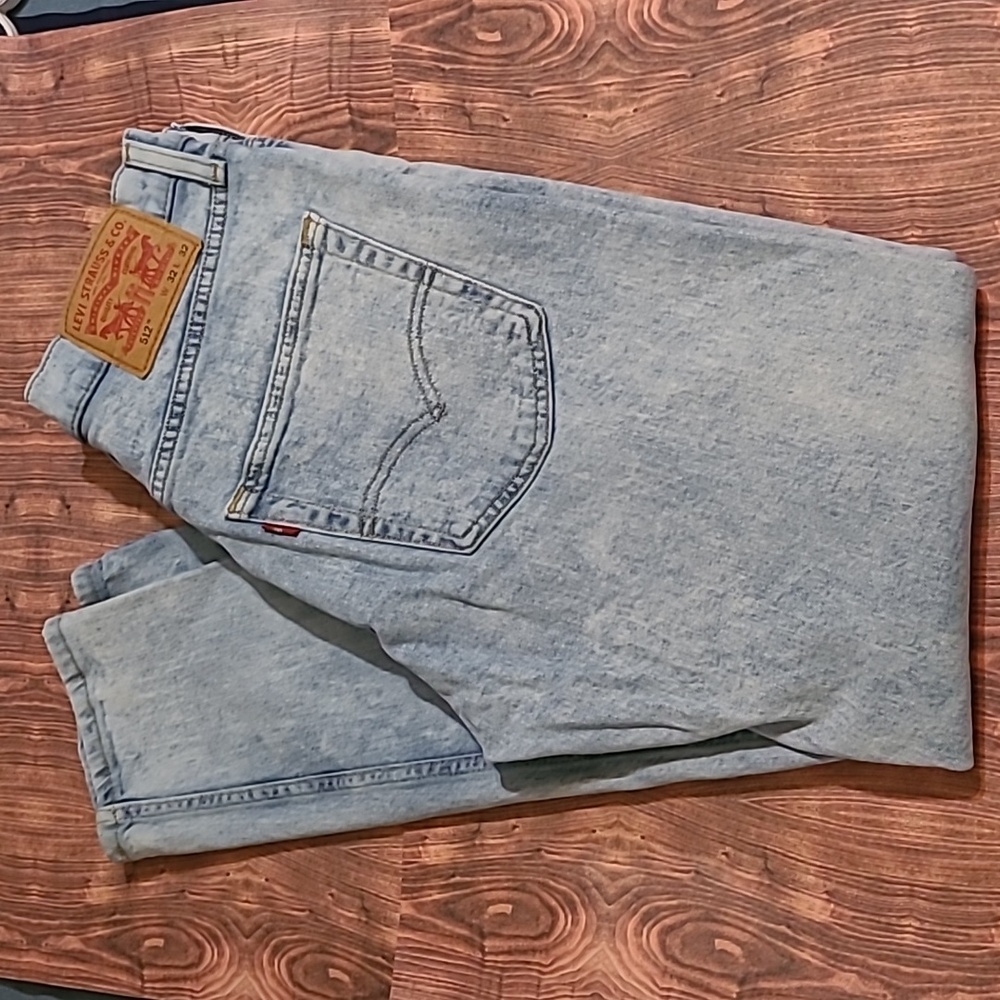 Men's Levi's 512 size 32/32. Acid wash look. Stretch.